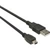 PremiumCord Cavo di Collegamento USB - Mini USB 0,2m, USB A Maschio a Mini B Maschio, Cavo Dati USB 2.0 Ad Alta velocità 480mbit/s, 5 Pin, 2X Schermato, AWG28, Colore Nero, 0,2m