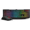 OZONE GAMING GEAR DOUBLE TAP- tastiera da gioco semi-meccanica retroilluminata RGB, mouse da gioco con sensore ottico AVAGO, 4000 dpi, LED a 6 colori, USB