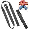 Your Day Mate Cinghia inguinale per seggiolone, 2 Versioni, in Nero, cinghia di imbracatura compatibile con Hauck Alpha Beta, Stokke Tripp Trapp, roba Sit Up, cinghia di imbracatura per vassoio anteriore