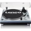 Lenco L-3809ME piatto audio Giradischi a trasmissione diretta Blu, Metallico [L-3809ME]