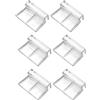 SEMINISMAR Clip per Coperchio in Vetro per Acquario,Clip in Vetro per Vasche di Pesce,Staffa per Coperchio per Acquario,Supporto per Acrilico per Acquario,Clip per Coperchio Universale Multifunzione,6mm,6 PCS