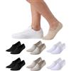 Balseti Calzini Invisibili Unisex. 6 Paia Fantasmini Uomo e Donna in Cotone. Calzini Corti Bassi, Traspiranti e Antiscivolo per Mocassini e Scarpe Basse. Salvapiede per l'estate