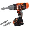 Smoby - Black+Decker - Trapano elettronico - Giocattolo fai da te per bambini - Punte intercambiabili - 2 velocità - Batterie incluse - Per bambini dai 3 anni in su