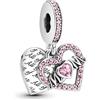 PANDORA 799402C01 ciondolo con cuore e madre