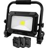 ANSMANN Lampada da lavoro a LED, compatibile con batterie da 18 V, con piastre adattatore per Bosch, Makita, Milwaukee/Dewalt, robusto faretto per officina, cantiere, 50 Watt, 3 livelli di luminosità