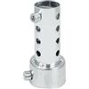 Andux Zone Silenziatore di scarico per moto 45mm Silenziatore regolabile universale smontabile Moto DB Killer XSQ-03 (Corto, Argento)