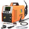 HITBOX Saldatrice Semi-automatica HITBOX 180A 220V MIG250-II 5 in 1 TIG MIG con Inverter e Ampio Schermo LED
