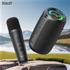 Macchina per karaoke Zealot-M2, altoparlante Bluetooth portatile con 1-2 microfoni wireless, impermeabile IPX5, 360°. ° Altoparlante Wireless