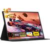 ZEUSLAP P16 Ultra 16" FHD 144Hz Monitor da gioco portatile per Nintendo Switch 2, PS5, Xbox e laptop, display esterno USB-C da 350 nit
