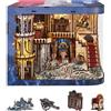 MiniCity Book Nook Kit puzzle 3D in legno in miniatura,con Luce Led,tema: (Napoléon)