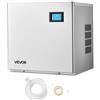 VEVOR Macchina per Ghiaccio Commerciale Capacità max. di Produzione 163 kg/giorno, Macchina di Ghiaccio Commerciale in Acciaio Inox Potenza 700W Funzione Autopulente Vassoio per Cubetti di Ghiacci