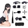 Quintrost Bondage Kit 11 Pezzi SM Bondage Set, Erotico Giocattoli Sessuali Set per Principianti, Sex Toys Sex Restraint Set per Coppie con Manette Maschera Occhi Morsetti Capezzoli (Nero)