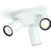 Philips LED, Lampadario a Faretti, 3 Punti Luce, Bianco, Testa orientabile, Bianco