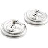 Sterling SPL200 - Lucchetto a disco con struttura in acciaio Inox, entrambi con la stessa chiave, 70 mm (Set da 2)