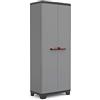 Keter Armadio Alto Stilo, 3 Ripiani Regolabili, Grigio Scuro, 68x39x173 H Cm
