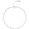 Einzelstück® Singapore - Bracciale in argento sterling 925, intrecciato, gioiello autentico, 20 cm, Zirconia cubica