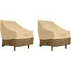 Classic Accessories Veranda - Copertura per sedia da pranzo con schienale alto, resistente e impermeabile, confezione da 2