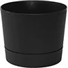 Root & Vessel Vaso per piante, nero opaco, 16,5 cm