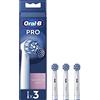 Oral-B Testine Di Ricambio Pro Sensitive Clean, 3 Testine