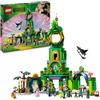 LEGO Wicked Benvenuti nella Città di Smeraldo, Gioco da Collezione per Bambine e Bambini da 9 Anni con Torre Giocattolo da Costruire e 5 Personaggi del Film tra cui Glinda e Elphaba, Idea Regalo 75684