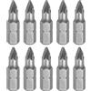 QUARKZMAN 10Pz Punte Caccia Vite PZ1 Attacco Esagonale 1/4 Testa Magnetica Lunghezza 1 Acciaio CR-V Punta Phillips Fessura Per Lavori Riparazione Avvitatore Elettrico