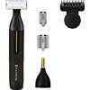 Remington Rasoio e Rifinitore di Precisione Omniblade, Filo Pelle, Una Lama + 2 Rifinitori + Pettini Regolabarba , Ricaricabile, 100% Resistente all'acqua, Precision HG4001