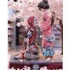 Statua cacciatore di demoni Akaza e Koyuki 27 cm figura GK anime Kimetsu no Y...