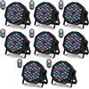 U`King 8 Pezzi Par LED RGB, 36 LED Luci da Palco con Telecomando e