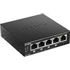 Levitantes Switch 5 porte 10/100/1000 Mbps, 4 porte PoE, ideale per reti Soho e alimentazio