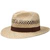 LIPODO Albany Cappello di Paglia Bogart unicolore con Fascia Made in Italy Unisex Primavera Estate