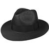 LIPODO Black Mountain Cappello Bogart in Paglia Fascia unicolore Made in Italy Uomo Primavera Estate