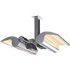 SINED Stufa Infrarossi Soffitto Doppio Riscaldatore IR-A 4000W Grigio