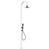 SINED Luna Alu D Sensor Doccia Alluminio Bianca Soffione Tondo H 223 cm