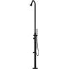 SINED Stintino Doccia Inox 316L Nera Soffione Lavapiedi