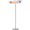 SINED Caldo Ira Inox Palo Riscaldatore Infrarossi Esterno 2000W Grigio