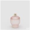 EDG Enzo De Gasperi Contenitore Decorativo Micro Quadretti Bombato H 11,5 Cm D 8,5 Cm Rosa