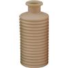 L'Arcolaio Matt Vaso Righe 9,5 x 9,5 x 21,3 Cm Bomboniera / Centrotavola Tortora