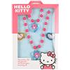 Joy Toy- Hello Kitty Set Gioielli - 2 Anelli, 1 Collana di Perle e 1 Braccialetto di Perle - in Confezione Regalo 12x4x18 cm