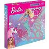 DIAMOND DOTZ DBX.095 - Set di pittura con diamanti 5D originali DOTZ Box Barbie Mermaid Vibes, set creativo con pietre a mosaico di diamanti scintillanti, set da pittura circa 28 x 28 cm, set completo