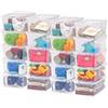 IRIS USA Iris Ohyama Scatole Portaoggetti, 5L, Set di 20, Trasparente, Chiusura facile, Impilabile, Plastica Trasparente, Per Armadio, Scaffali, Scuola, Organizzazione, Giocattoli, Cartoleria, Scarpe, CNL-5