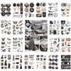 DAZUOQIYUN Set di Adesivi per Scrapbooking, Adesivi Decorativi Vintage, Adesivi Stickers Carta Decorativa Aesthetic per Fai da Te Bullet Journal Album Calendario Diario Scrapbooking