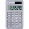 donau tech Calcolatrice tascabile Donau Tech con display a 8 cifre - 97x60x10 mm grigio chiaro - K-DT2082-13