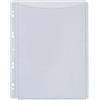 Q-Connect Buste a soffietto Q-Connect a perforazione universale A4 PVC trasparente - conf. 5 pezzi - KF00138