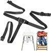 Your Day Mate Imbracatura di sicurezza per seggiolone, 1 Set, in Nero, compatibile con IKEA ANTILOP e IKEA LANGUR, imbracatura di sicurezza per bambini che cresce con il bambino