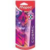 Maped Penna a sfera 4 colori Maped Twin Tip Cosmic Teens multicolore - punta 1 mm - fusto fantasia