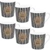 Gedalabels Set di 6 tazze | tazzine da caffè | tazze in porcellana | set da 6 pezzi | regalo | amici | Home Time | 6 pezzi Coffee Lover 350 ml