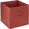 5 five simply smart 5five - cestino in velluto mix n modul terra di siena 31x31cm