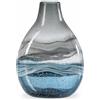Torre & Tagus Andrea - Vaso in vetro soffiato a bocca, alto 28 cm, grande vaso in vetro di colore blu per centrotavola, fatto a mano, per la decorazione di soggiorno, ingresso, camera da letto