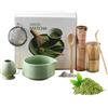 Anluomafuy Set da Tè Matcha 8 Pezzi,Set di Matcha Giapponese Chasen Supporto con Ciotola,Frullino di Bambù, Setaccio,Matcha Whisk Set Frusta al Matcha per la Preparazione del tè Matcha