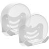 Shinar set supporto parete metallico, compatibile con TP-Link Deco BE23/BE25/BE3600/BE5000/WB7200/WB10800/WB14400 Mesh WiFi 7 System, supporto da parete salvaspazio (2 pezzi)